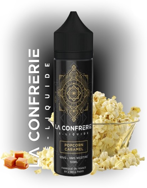 JWell Montélimar - E-liquide Pop Corn Caramel - La Confrérie
