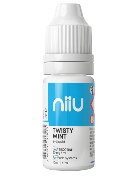 JWell Montélimar - E-liquide Sel de Nicotine Twisty Mint 20mg