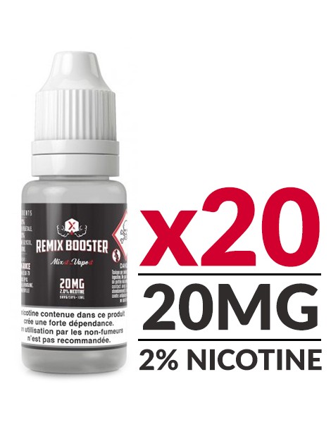 JWell Montélimar - Pack 20 Boosters Nicotine 10ml - Remix Juice