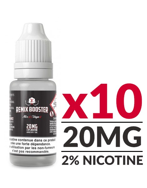 JWell Montélimar - Pack Booster 10ml en 20mg - Lot de 10 flacons
