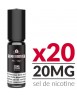 Pack 20 Boosters Sel de Nicotine 10ml