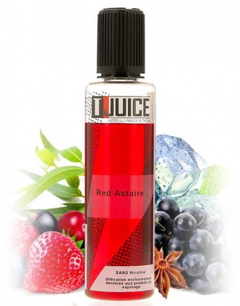 JWell Montélimar - E-liquide Red Astaire 50ml by T Juice - Fruits rouges mentholés frais