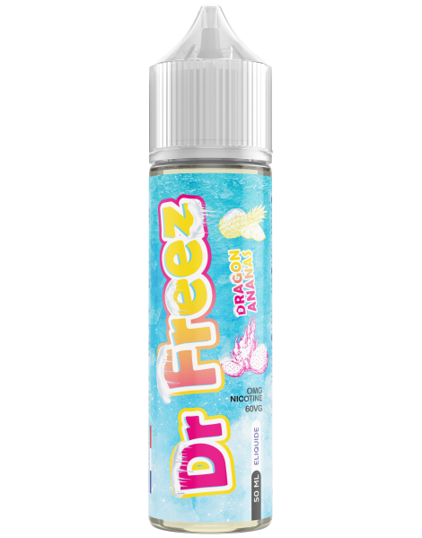 JWell Montélimar - E-liquide Dr Freez 50ml - Fruit du Dragon Ananas Frais