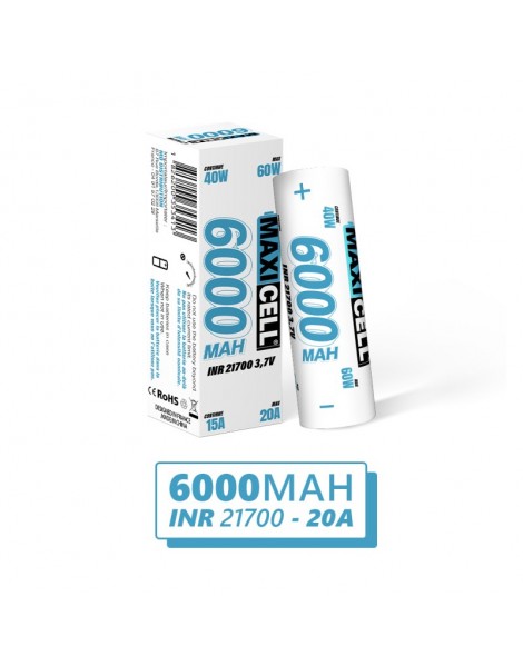 JWell Montélimar - Accu 21700 Maxicell 6000mAh
