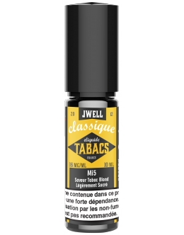 JWell Montélimar - Saveur Tabac Blond légèrement sucré 10ml - Made in France