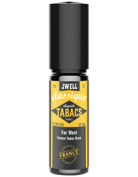 JWell Montélimar - E-Liquide Far West - Saveur Tabac - Fabrication Française 10ml