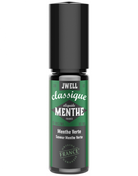 JWell Montelimar - E-liquide Menthe Verte 10ml - Menthe Douce